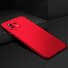 Custodia Plastica Rigida Cover Opaca P02 per Xiaomi Mi 11 5G Rosso