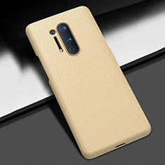 Custodia Plastica Rigida Cover Opaca P03 per OnePlus 8 Pro Oro