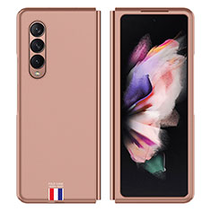 Custodia Plastica Rigida Cover Opaca P04 per Samsung Galaxy Z Fold3 5G Oro Rosa