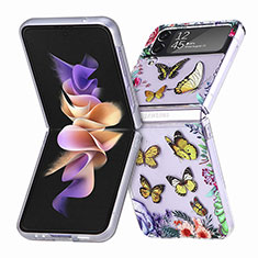 Custodia Plastica Rigida Cover Opaca P05 per Samsung Galaxy Z Flip4 5G Giallo