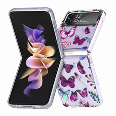 Custodia Plastica Rigida Cover Opaca P05 per Samsung Galaxy Z Flip4 5G Viola
