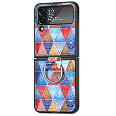 Custodia Plastica Rigida Cover Opaca P06 per Samsung Galaxy Z Flip4 5G Multicolore