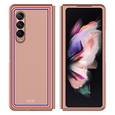 Custodia Plastica Rigida Cover Opaca P06 per Samsung Galaxy Z Fold4 5G Oro Rosa