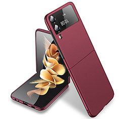 Custodia Plastica Rigida Cover Opaca P09 per Samsung Galaxy Z Flip3 5G Rosso