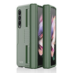 Custodia Plastica Rigida Cover Opaca P09 per Samsung Galaxy Z Fold3 5G Verde