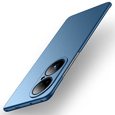 Custodia Plastica Rigida Cover Opaca per Huawei P50 Blu