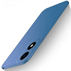 Custodia Plastica Rigida Cover Opaca per Oppo A2x 5G Blu