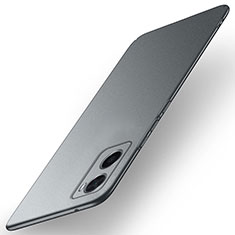 Custodia Plastica Rigida Cover Opaca per Oppo A76 Grigio Scuro