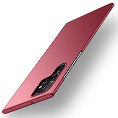 Custodia Plastica Rigida Cover Opaca per Samsung Galaxy S22 Ultra 5G Rosso