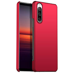 Custodia Plastica Rigida Cover Opaca per Sony Xperia 10 IV Rosso