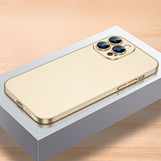 Custodia Plastica Rigida Cover Opaca QC1 per Apple iPhone 15 Pro Max Oro