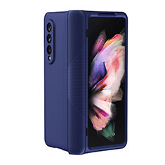 Custodia Plastica Rigida Cover Opaca R01 per Samsung Galaxy Z Fold3 5G Blu