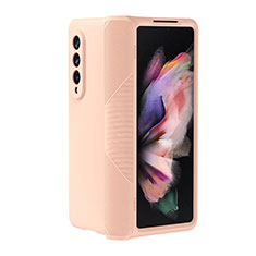 Custodia Plastica Rigida Cover Opaca R01 per Samsung Galaxy Z Fold3 5G Oro Rosa