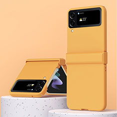 Custodia Plastica Rigida Cover Opaca R04 per Samsung Galaxy Z Flip4 5G Arancione