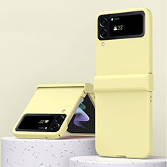 Custodia Plastica Rigida Cover Opaca R04 per Samsung Galaxy Z Flip4 5G Giallo