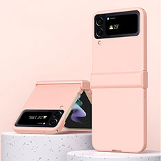 Custodia Plastica Rigida Cover Opaca R04 per Samsung Galaxy Z Flip4 5G Oro Rosa