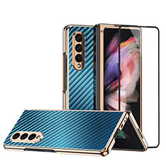 Custodia Plastica Rigida Cover Opaca R05 per Samsung Galaxy Z Fold3 5G Blu
