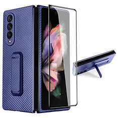 Custodia Plastica Rigida Cover Opaca R06 per Samsung Galaxy Z Fold3 5G Blu