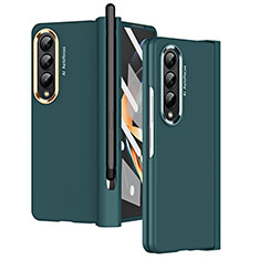 Custodia Plastica Rigida Cover Opaca R07 per Samsung Galaxy Z Fold4 5G Verde