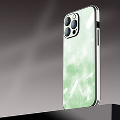 Custodia Plastica Rigida Cover Opaca Sfumato AT1 per Apple iPhone 13 Pro Max Verde