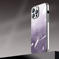 Custodia Plastica Rigida Cover Opaca Sfumato AT1 per Apple iPhone 13 Pro Max Viola