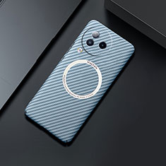 Custodia Plastica Rigida Cover Opaca Spigato con Mag-Safe Magnetic per Xiaomi Civi 3 5G Cielo Blu