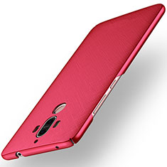 Custodia Plastica Rigida Cover Opaca Spigato per Huawei Mate 9 Rosso