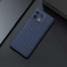 Custodia Plastica Rigida Cover Opaca Spigato per OnePlus 10 Pro 5G Blu
