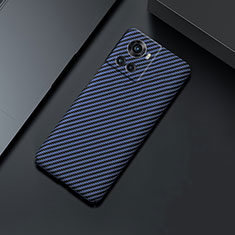 Custodia Plastica Rigida Cover Opaca Spigato per OnePlus Ace 5G Blu