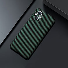 Custodia Plastica Rigida Cover Opaca Spigato per OnePlus Nord N20 5G Verde