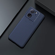Custodia Plastica Rigida Cover Opaca Spigato per Xiaomi Mi 13T 5G Blu