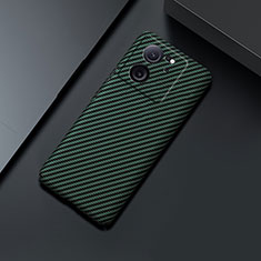 Custodia Plastica Rigida Cover Opaca Spigato per Xiaomi Mi 13T 5G Verde