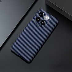 Custodia Plastica Rigida Cover Opaca Spigato per Xiaomi Mi 14 Pro 5G Blu