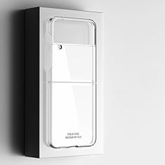 Custodia Plastica Rigida Cover Opaca T01 per Samsung Galaxy Z Flip4 5G Chiaro