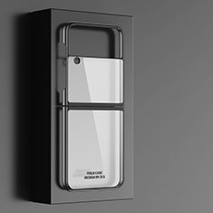 Custodia Plastica Rigida Cover Opaca T01 per Samsung Galaxy Z Flip4 5G Nero