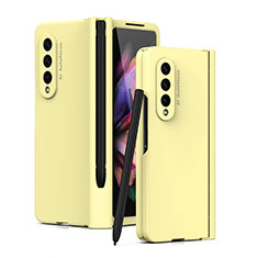 Custodia Plastica Rigida Cover Opaca T01 per Samsung Galaxy Z Fold4 5G Giallo