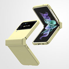 Custodia Plastica Rigida Cover Opaca T02 per Samsung Galaxy Z Flip4 5G Giallo