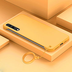 Custodia Plastica Rigida Cover Opaca YK1 per Samsung Galaxy A70 Giallo