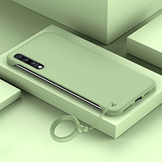 Custodia Plastica Rigida Cover Opaca YK1 per Samsung Galaxy A70S Verde Pastello