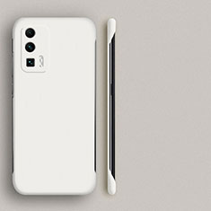 Custodia Plastica Rigida Cover Opaca YK4 per Xiaomi Poco F5 Pro 5G Bianco