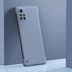 Custodia Plastica Rigida Cover Opaca YK4 per Xiaomi Redmi Note 11 Pro+ Plus 5G Grigio Lavanda