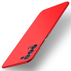 Custodia Plastica Rigida Cover Opaca YK5 per Oppo Reno6 Pro 5G Rosso