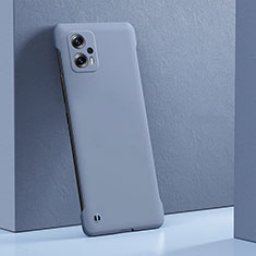 Custodia Plastica Rigida Cover Opaca YK5 per Xiaomi Redmi Note 11T Pro+ Plus 5G Grigio Lavanda