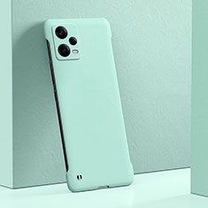 Custodia Plastica Rigida Cover Opaca YK5 per Xiaomi Redmi Note 12 5G Ciano
