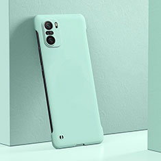Custodia Plastica Rigida Cover Opaca YK6 per Xiaomi Poco F3 5G Ciano