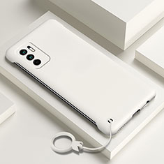 Custodia Plastica Rigida Cover Opaca YK6 per Xiaomi Redmi Note 10T 5G Bianco