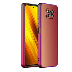 Custodia Plastica Rigida Cover Opaca ZL1 per Xiaomi Poco X3 Rosso