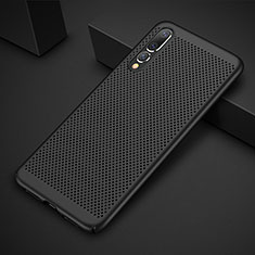 Custodia Plastica Rigida Cover Perforato M01 per Huawei P20 Pro Nero