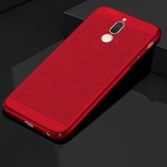 Custodia Plastica Rigida Cover Perforato per Huawei Mate 10 Lite Rosso