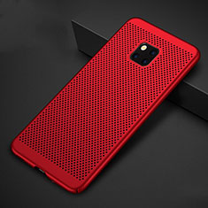 Custodia Plastica Rigida Cover Perforato per Huawei Mate 20 Pro Rosso